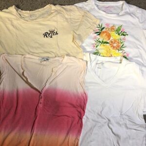 Young Fabulous & Broke Cream and Pink Kids T-Shirt
